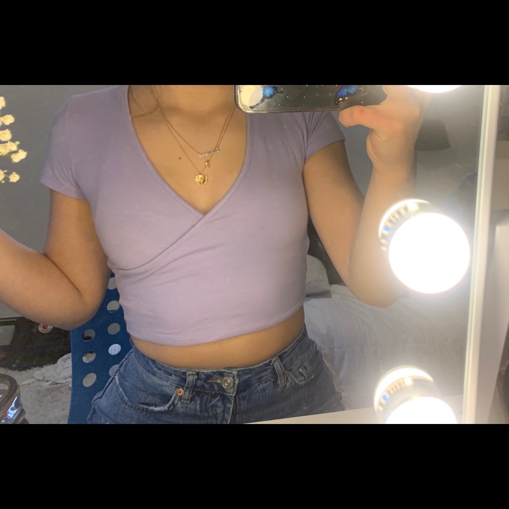 pacsun light purple top